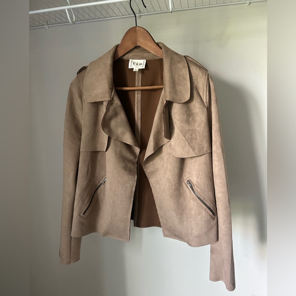 Taupe Suede Jacket